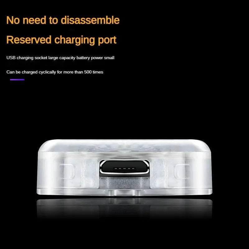 Car LED Touch Lights Wireless Interior Light Magnetic Auto Door Light Roof Ceiling Lamp Reading Lamp USB Rechargeable 5V
