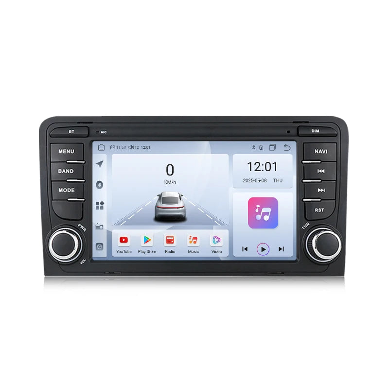 SZLELV For Audi A3 S3 8P 8P1 RS3 Sportback Android 15 Auto Multimedia Video Player Audio A