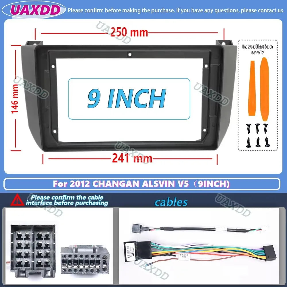 For CHANGAN ALSVIN V5 2012 Car Radio Fascia Frame Stereo CD GPS DVD Player Install Panel S
