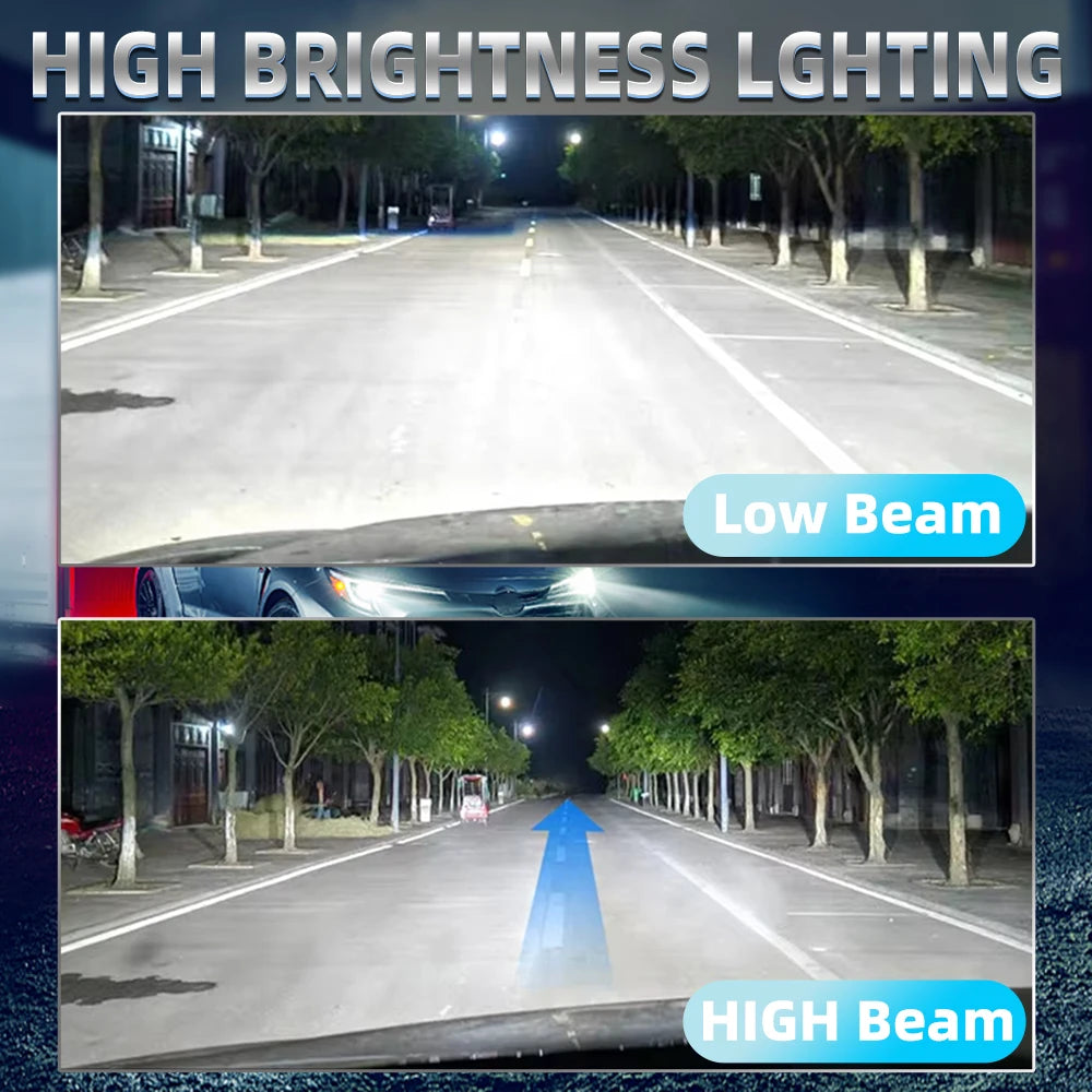 2/4Pcs 30000LM Powerful LED Headlight Bulb Wireless Car Lights 6000K For VW TIGUAN 5N 2012