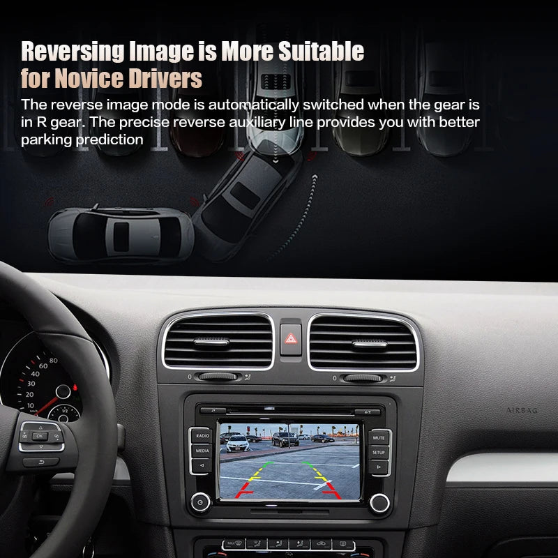 170° AHD 1080P Flip Emblem Car Reverse Backup Camera for For VW Golf 7/GTIGTE /R/R-Line /G