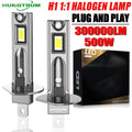 H1 LED Headlight Plug And Play 300000LM Super Power Wireless Led Light For Car CANBUS Erro