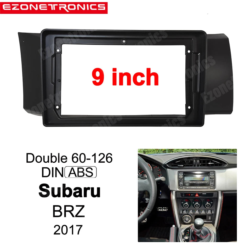 2Din Car DVD Frame Audio Fitting Adaptor Dash Trim Kits Facia Panel 9inch For Subaru BRZ 2