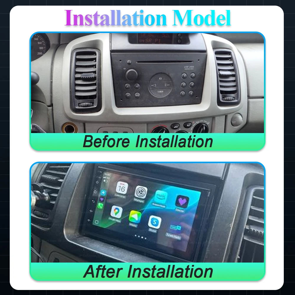 For Renault Trafic 2 For Opel Vivaro A For Nissan Primastar 2006 - 2014 Android 16 Car Rad | AUTOKITSHOP