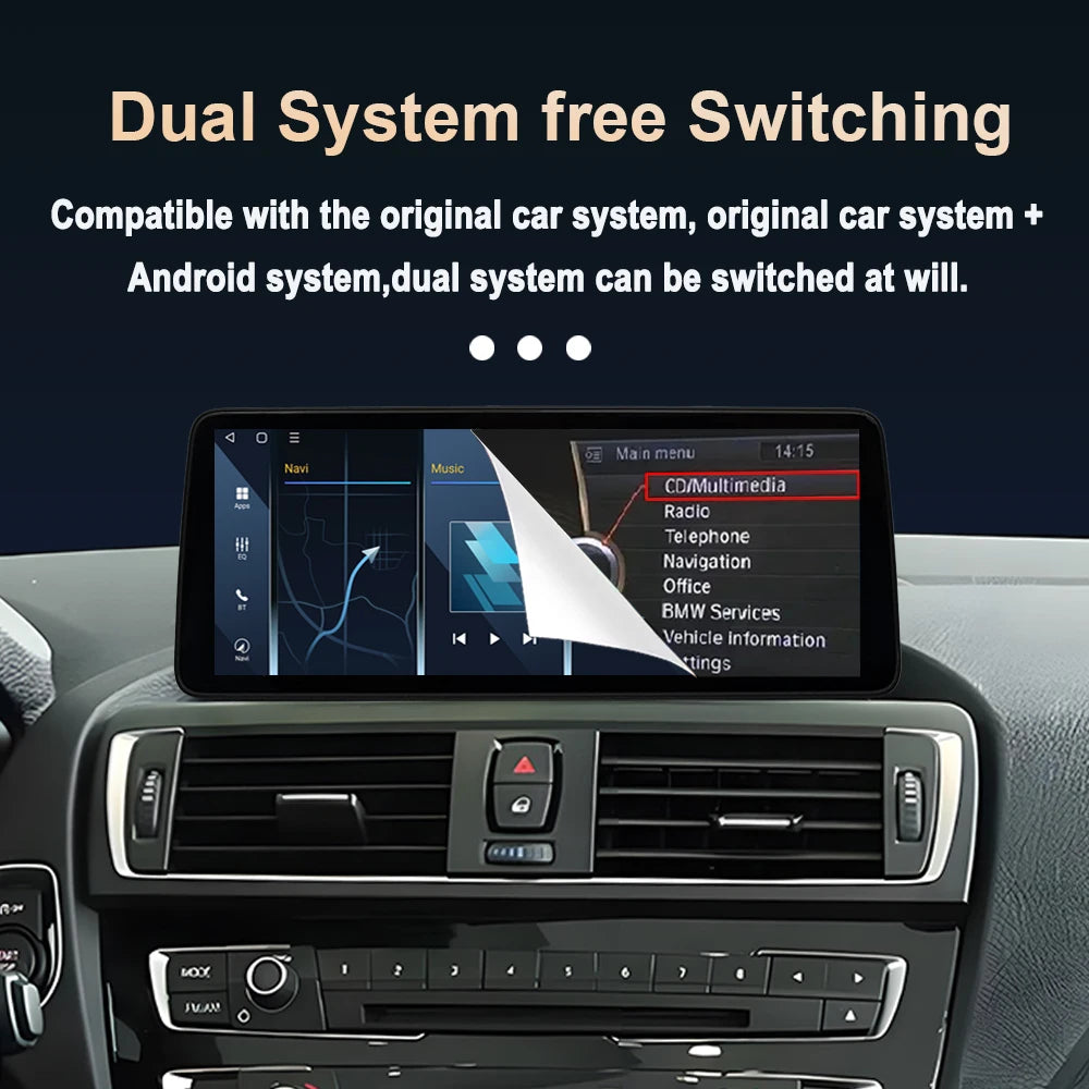 Wireless CarPlay Ultra-Thin Android 15 for BMW 3 4 Series F30 F31 F32 F33 F34 F36 2013 - 2