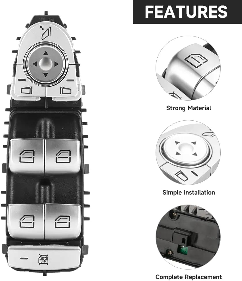 Power Window Switch For Mercedes Benz W205 W253 W213 W222 C EClass C200 GLC 4Doo for Mercedes C200 W222 W205 - Automotiv