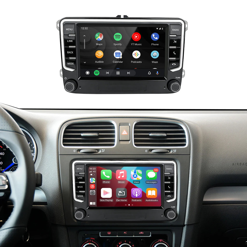 7inch Android Auto Car Radio Multimedia Carplay GPS Stereo For Volkswagen/Seat/Skoda/Passa