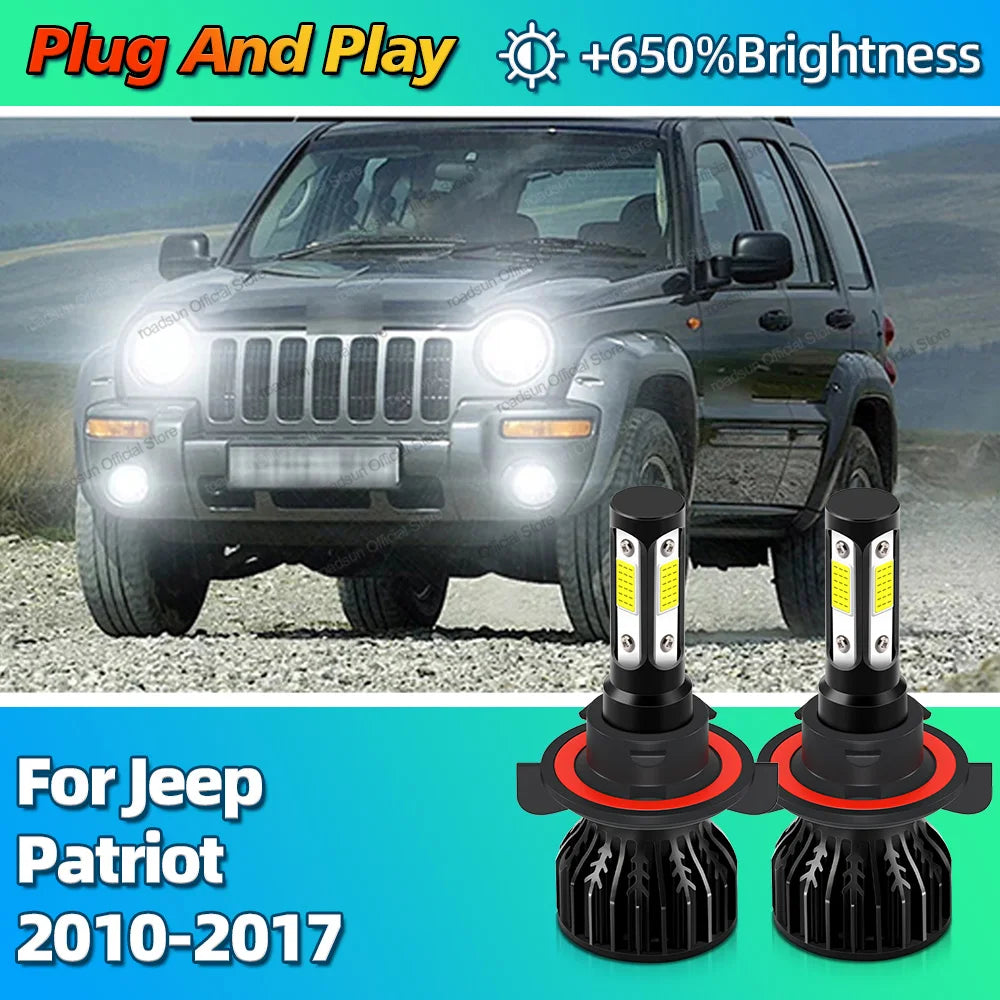 30000LM Headlight Bulbs LED Car Lights H13 9008 Headlamp Canbus For Jeep Patriot 2010 2011