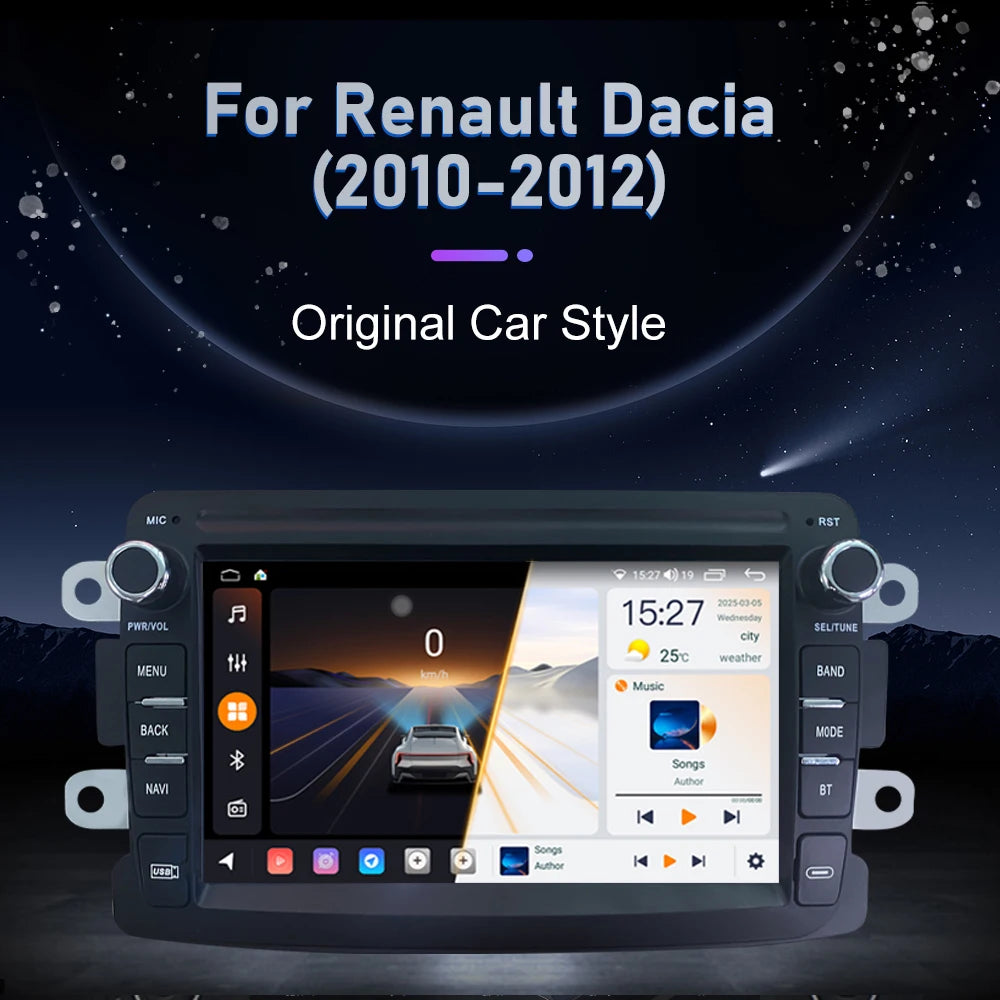 Android Stereo Car Radio For Renault Dacia Duster Logan Sandero Lodgy Lada Xray Captur Dok