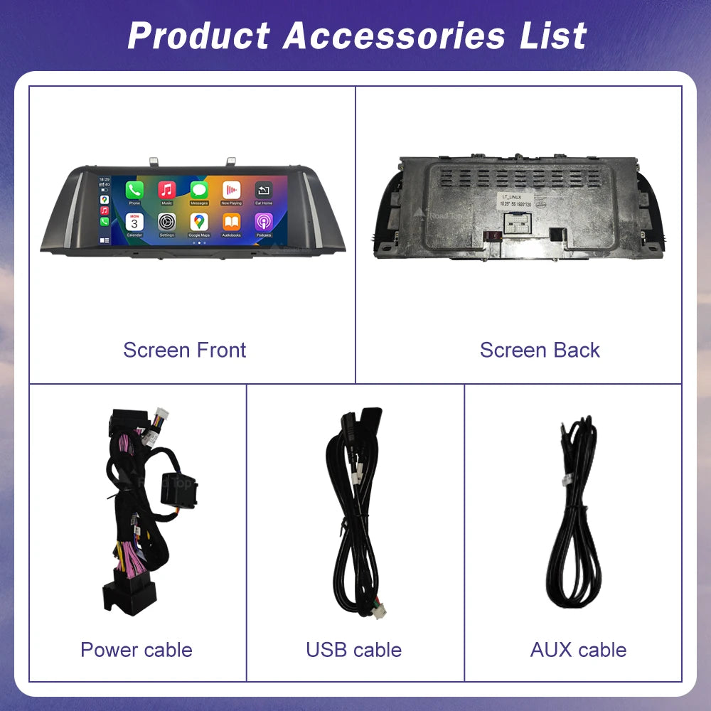 1920*720 Multimedia Car Radio Screen For BMW 5 Series F10 F11 CIC NBT System 2011-2017 Wir | AUTOKITSHOP