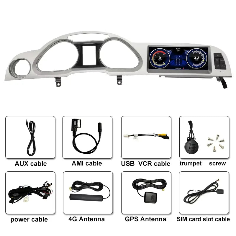 Right Hand Drvie 8.8 inch for Audi A6 A6L C6 2005 - 2011 HD Touch Screen Android Car Radio