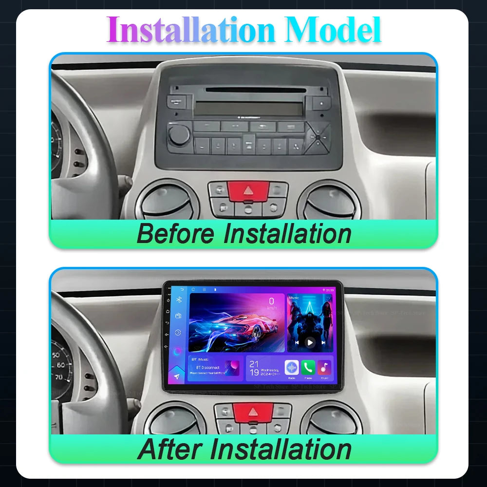 For Fiat Panda 169 2003 2004 2005- 2012 Car Radio Android 16 Carplay Auto Gps Navigation 3 | AUTOKITSHOP