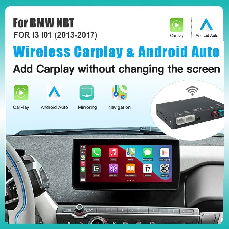 AUTOABC Wireless CarPlay for BMW I3 I01 NBT System 2013-2017 with Android Auto Mirror Link | AUTOKITSHOP