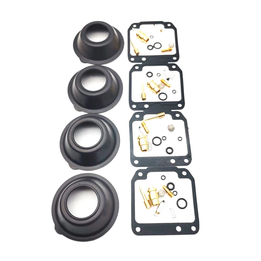 4sets/lot Carburetor Rebuild kit with diaphragm Vacuum for YAMAHA XJ550 1981-1983