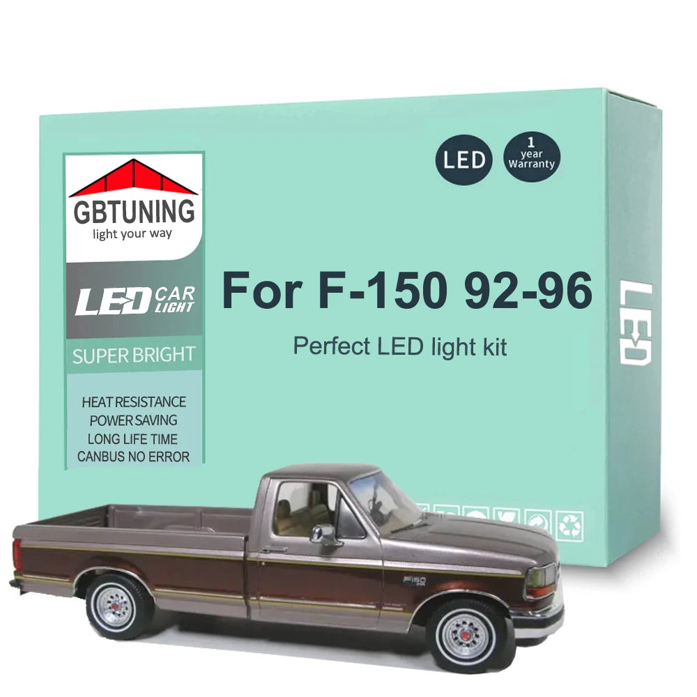 11-Piece LED Interior Light Kit for Ford F-150 F150 - Canbus Error-Free Bulbs | AUTOKITSHOP
