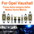 LED Interior Light Kit for Opel Vauxhall Corsa D E Astra G H J K Mokka Insignia Vectra Zafira A B C Meriva Signum Agi...