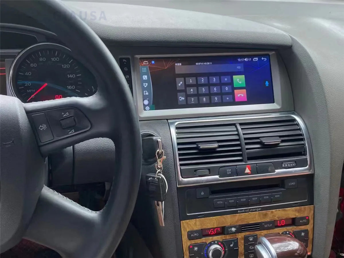 Android 14 Auto Radio CarPlay For Audi A6 C6 4f For Audi Q7 4L 2005-2015 MMI 2G 3G GPS Car