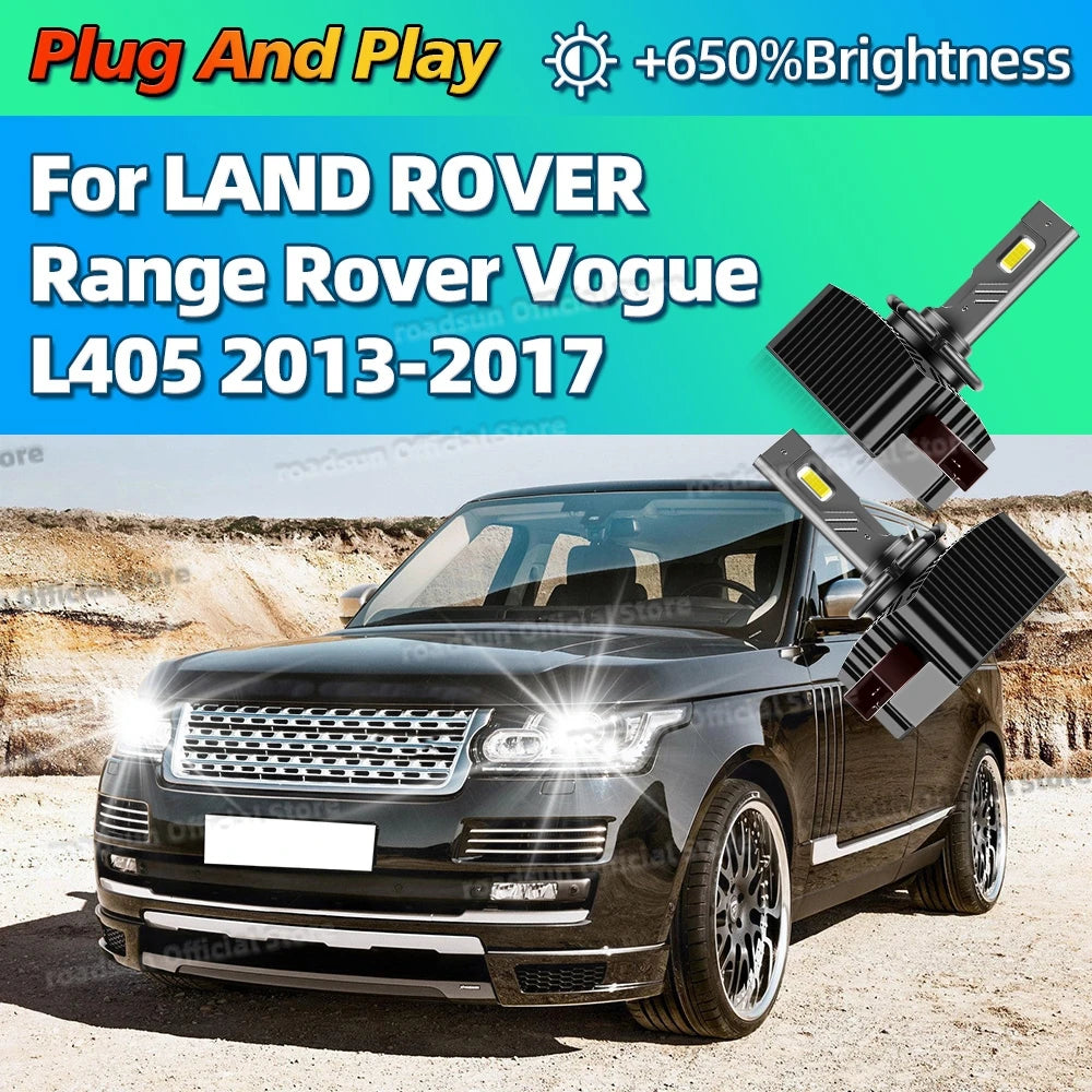 LED Headlights HID D3S Turbo Car Light Bulbs 30000LM For LAND ROVER Range Rover Vogue L405