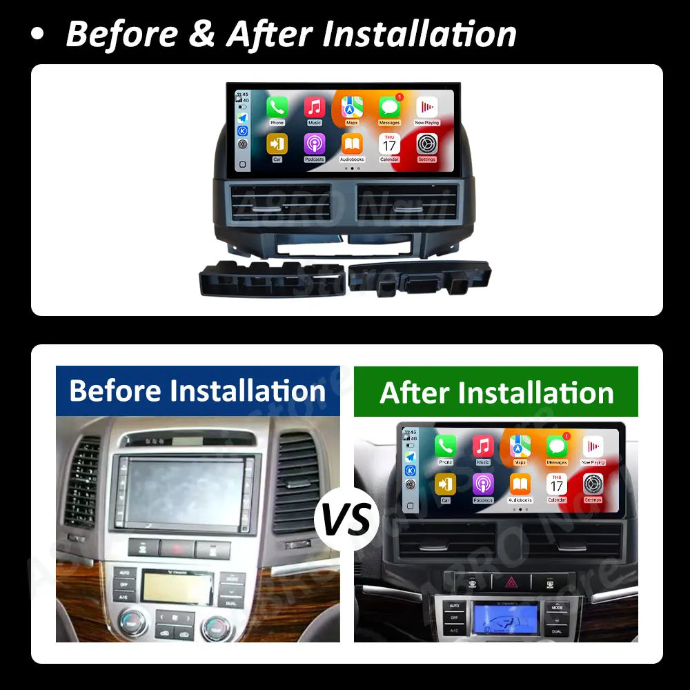 Car Video for Hyundai Santa Fe 2 2006 2007 2008 2009 - 2012 Player Intelliegnt System Wire | AUTOKITSHOP