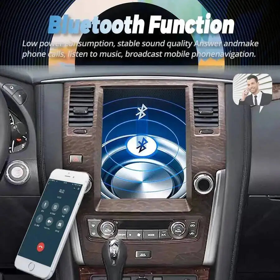 12.1'' Vertical Screen For Infiniti Qx80 For Nissan Patrol Y61 Y62 2016 GPS Navi Carplay A