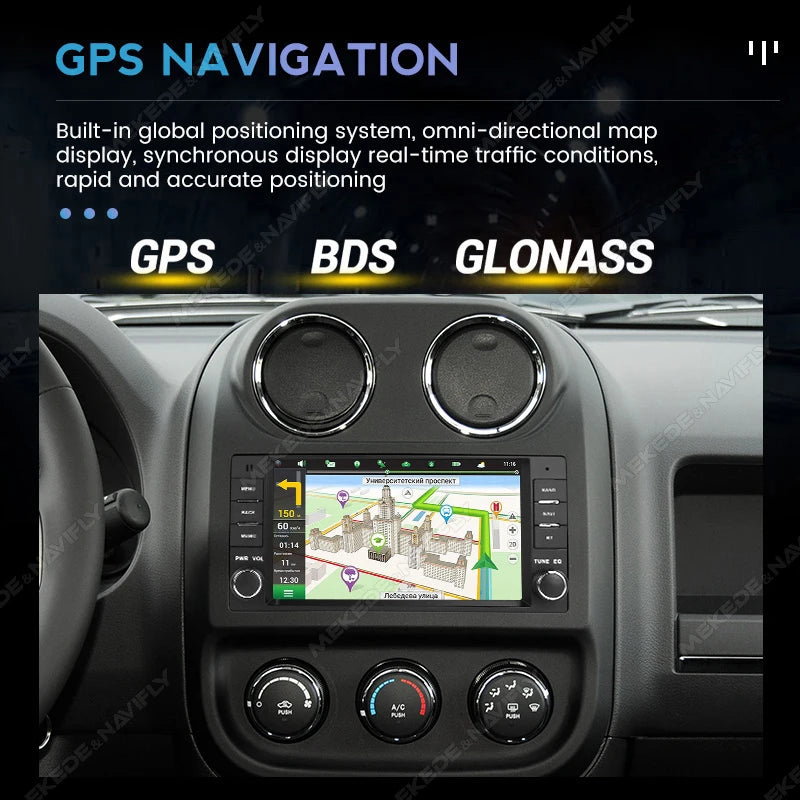 For JEEP Grand Cherokee Liberty Wrangler Chrysler 2002-2006 Android 15 64G Car Radio Centr