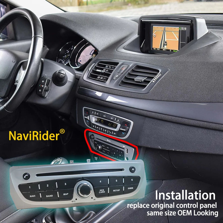 OEM Style Control Panel to control Android Screen For RENAULT Megane 3 2008-2014 for RENAU