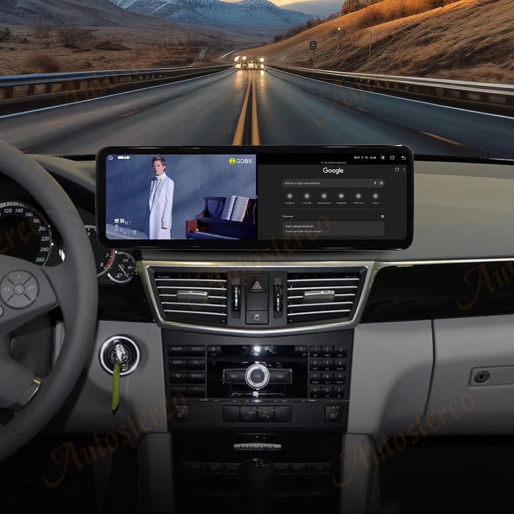 14.9 Inch Carplay 4G Android 15 For Mercedes Benz E Class W212 S212 W207 2009-2015 Car GPS