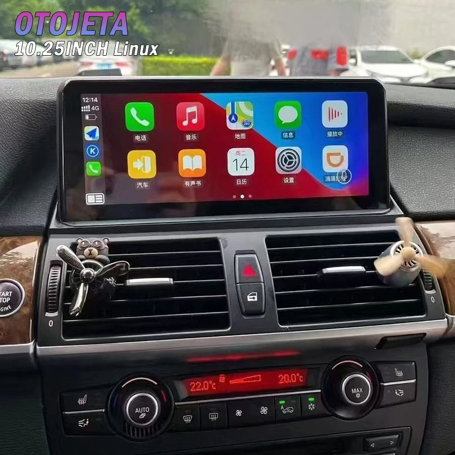 10.25inch For BMW X5 X6 E70 E71 2008-2013 Carplay Android Auto Screen Car Video Vi Link Re
