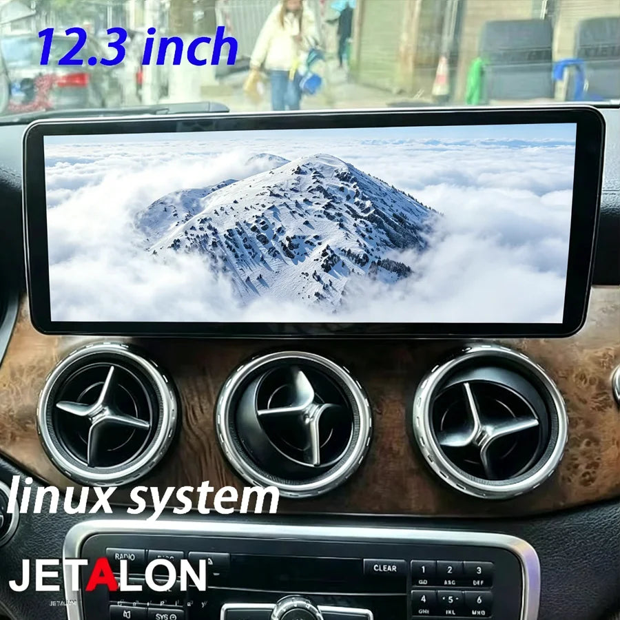 12.3'' Carplay Android Auto Car Stereo Head Unit Linux System GPS Multimedia Video Player