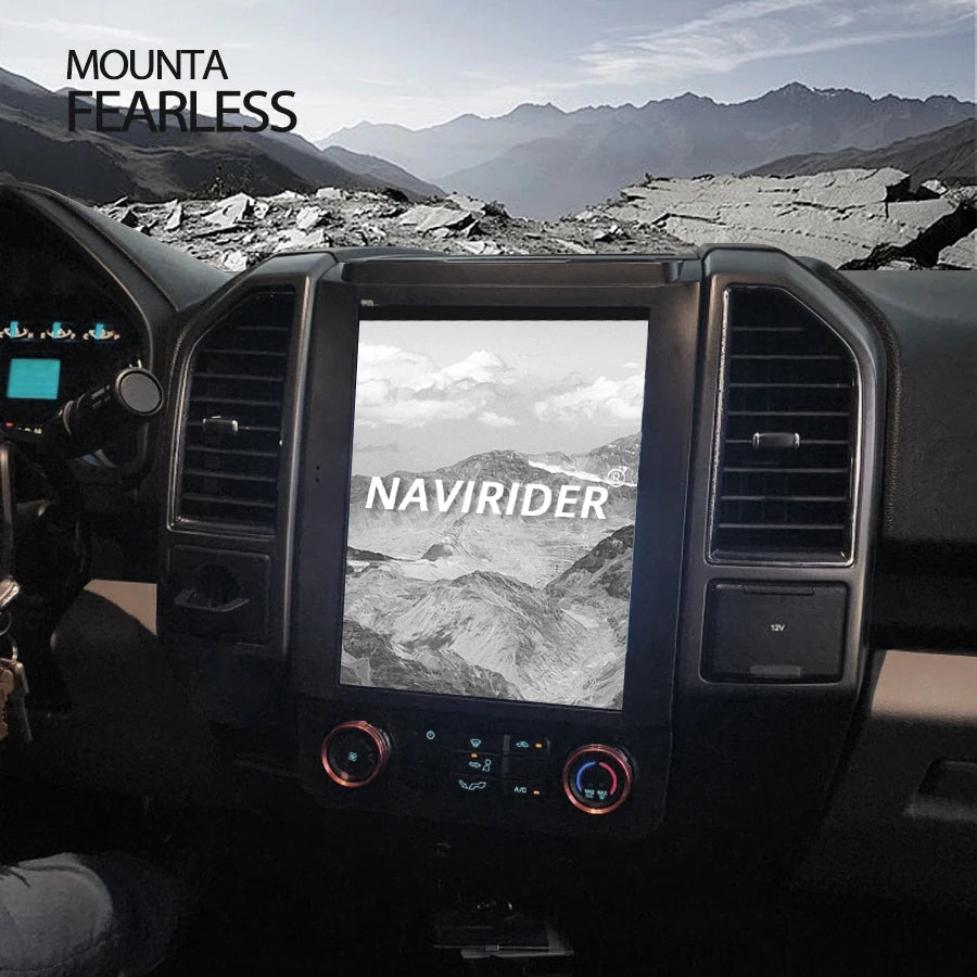 NaviRider 12.1'' Tesla Screen Car Radio For Ford Raptor F150 F250 F350 F450 F650 2015 2019