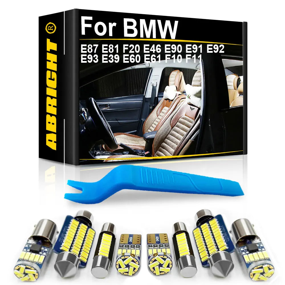 LED Interior Light Kit for BMW 1 3 5 Series E87 E81 F20 E46 E90 E91 E92 E93 E39 E60 E61 F10 F11 E38 E65 E66 Accessori...
