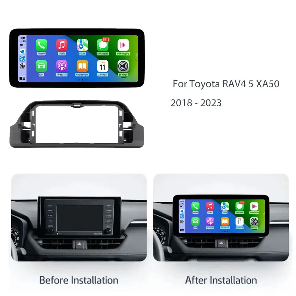 12.3" For Toyota RAV4 5 XA50 2018 2019 2020-2023 Android Auto Carplay Car Radio Multimedia | AUTOKITSHOP