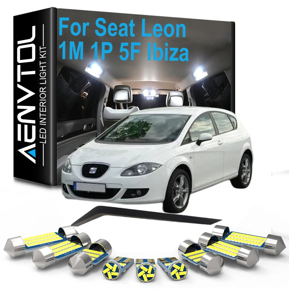 Canbus LED Interior Light Kit For Seat Leon 1M 1P 5F Ibiza 6L 6J 6P Ateca Arona Exeo ST Al