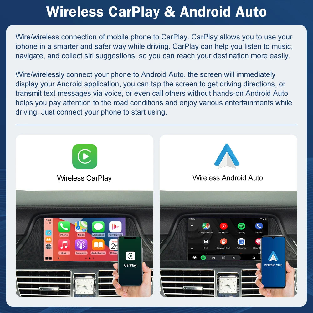 Plug & Play Wireless Carplay Decoder for Mercedes Benz SLK CLS C218 W218 NTG 4.5 2011-2015 | AUTOKITSHOP