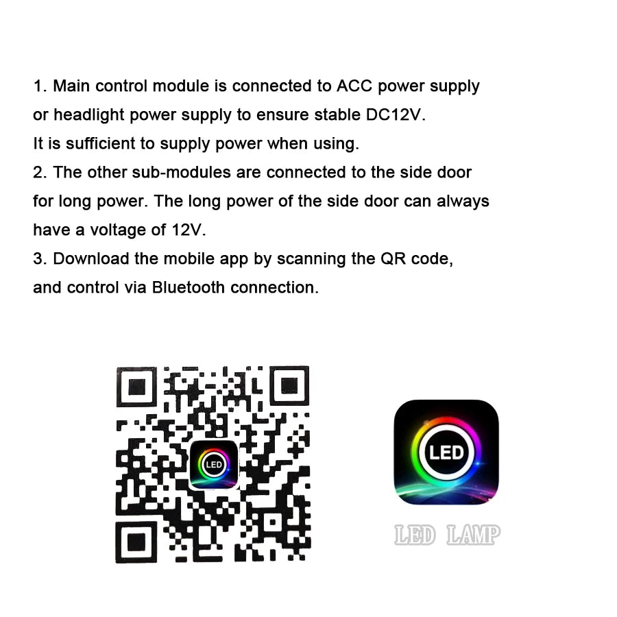 64colors - Ambient Light - App Control - Car Interior Lighting