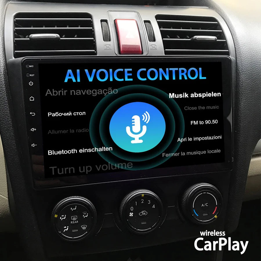 Car Radio GPS Navigation For Subaru Forester SJ 2012 - 2015 Android 14 AI Voice Multimedia