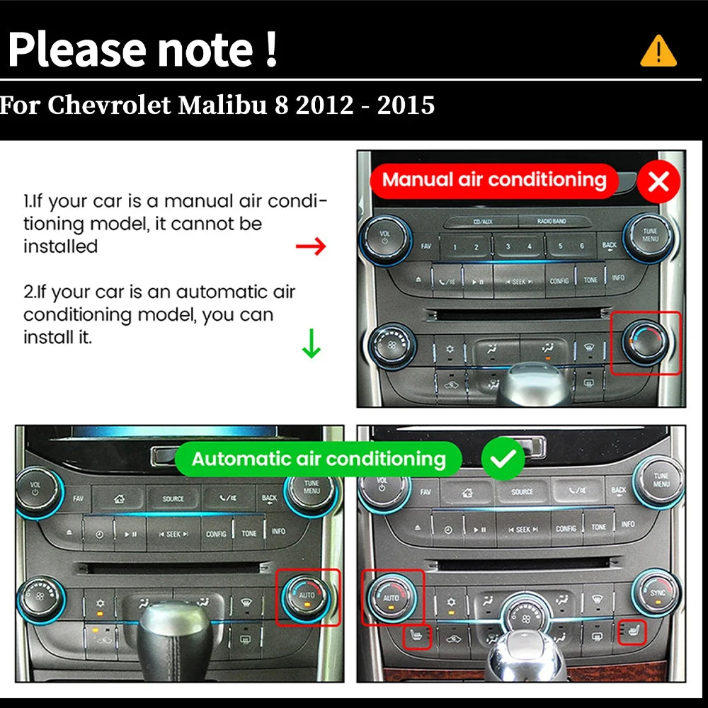 9.7" Car Radio For Chevrolet Malibu 8 2012 2013 2014 2015 Android 16 Multimedia Video Play | AUTOKITSHOP
