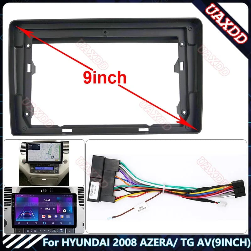 For HYUNDAI 2008 AZERA TG AV 9INCH Car Radio Android Stereo Audio Screen Multimedia Video