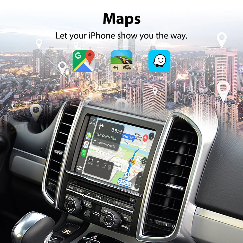 Wireless Carplay Module Android Auto Adapter For PCM3.1 Porsche/Panamera/Cayenne/Macan/Cay