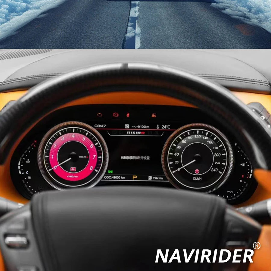 Car LCD Digital Cluster Instrument For Nissan Patrol Armada Infiniti QX56QX80 Y62 2010-202 | AUTOKITSHOP