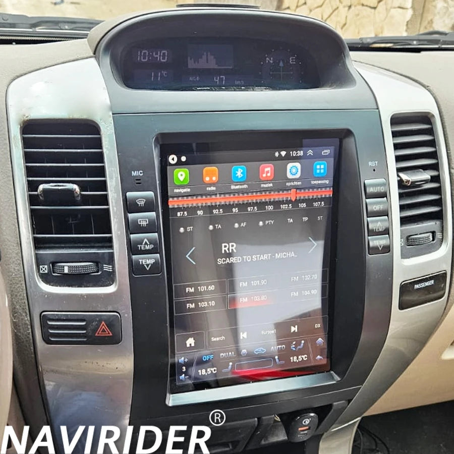 10.4 INCH Android 13 Auto Car radio For Toyota Land Cruiser Prado 120 for Lexus GX470 Tesl | AUTOKITSHOP