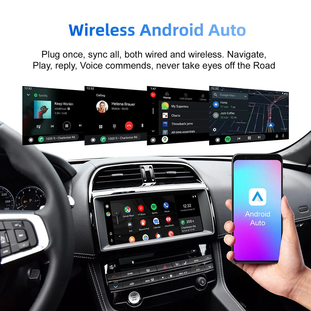 LEXXSON Wireless Carplay Android Auto Decorder Box For Land Rover Jaguar Harman Discovery  | AUTOKITSHOP