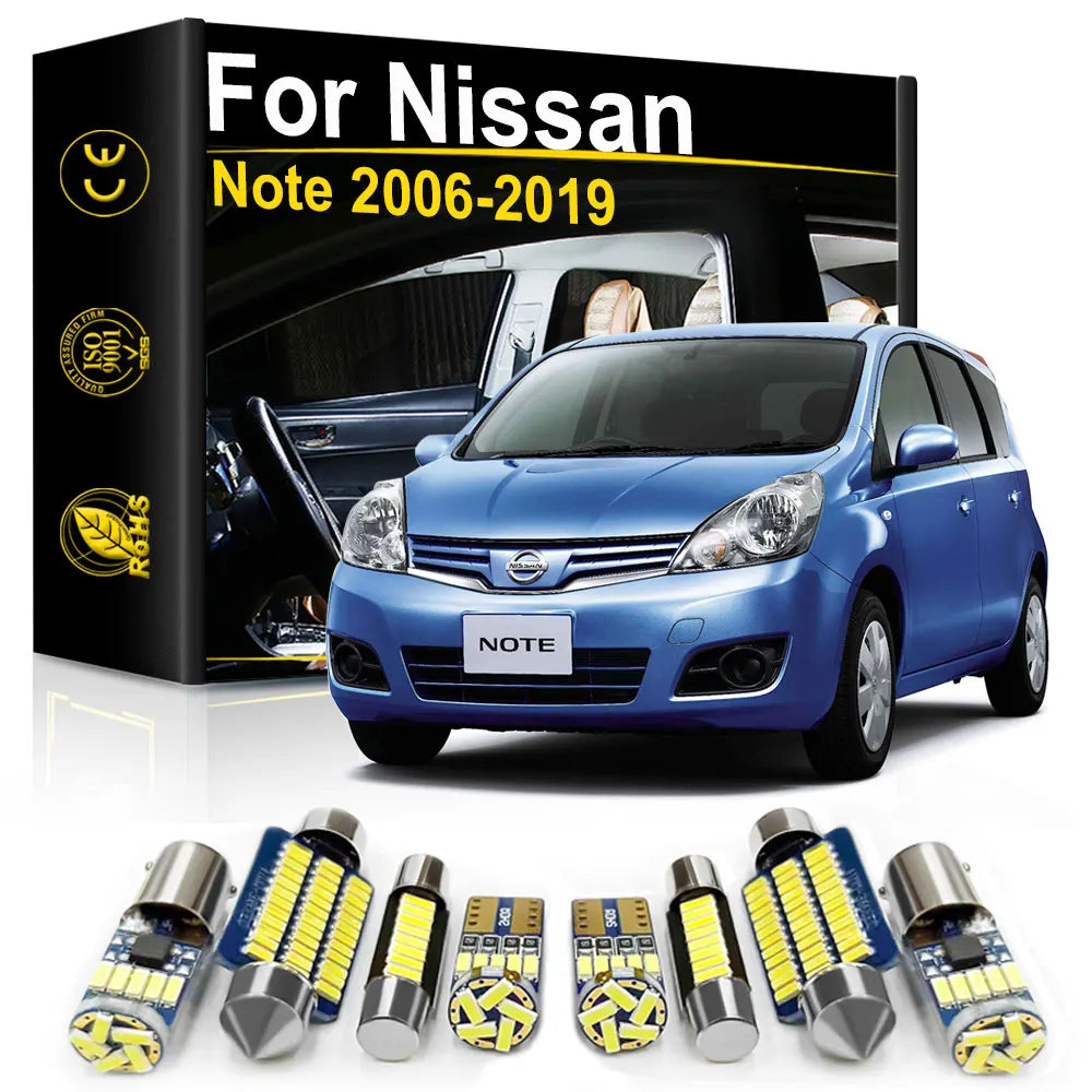 LED Interior Light Kit for Nissan Note E11 E12 - Canbus Error-Free Bulbs | AUTOKITSHOP