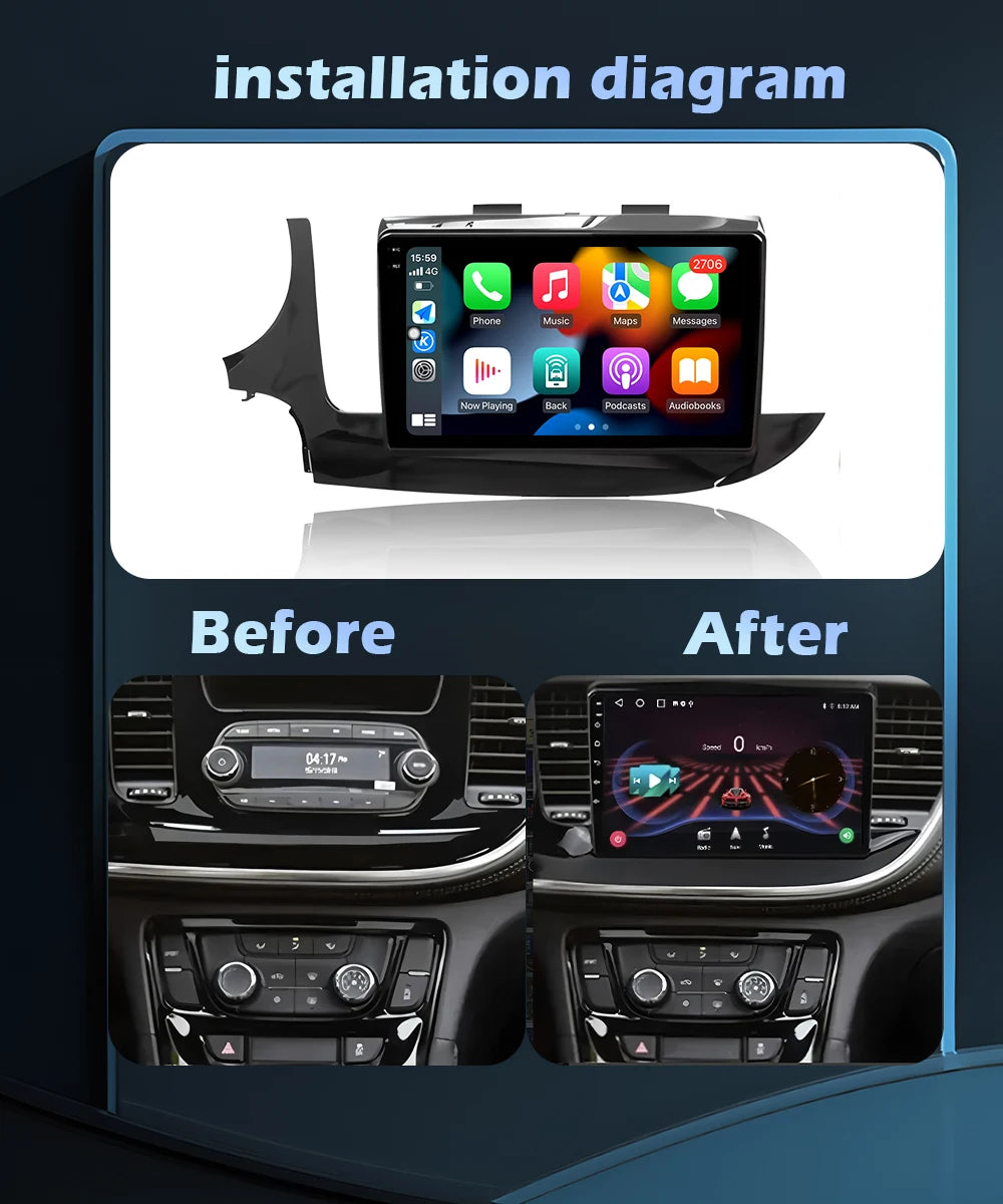 Wireless CarPlay Navigation GPS For Opel Mokka X Vauxhall Buick Encore 2016 - 2019 Car Rad