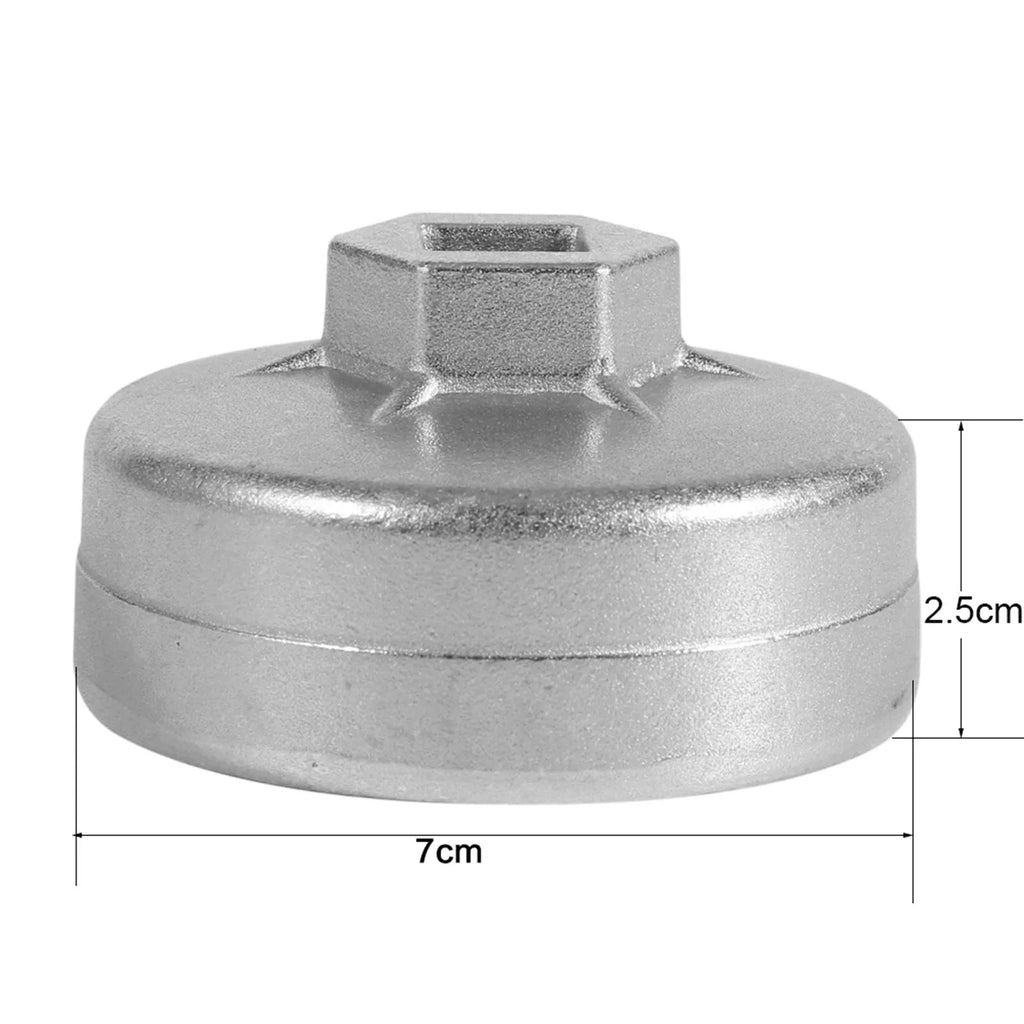 65mm 14 Flute Aluminum Oil Filter Wrench Socket Remover Tool For Audi A8 Oil Filter Wrench Auto  - Automotive LED Light