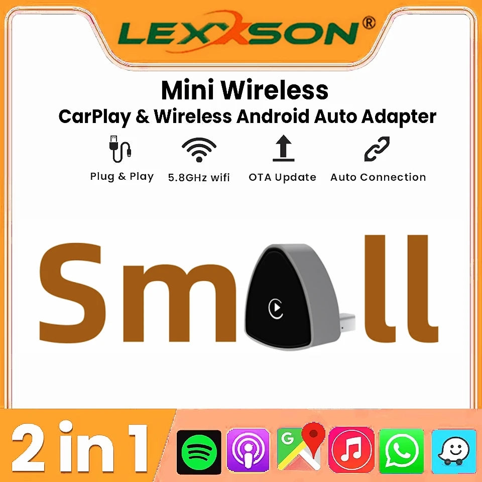 Wireless CarPlay Android Auto Adapter USB Dongle Smart Mini Box Plug And Play Universal Fo | AUTOKITSHOP