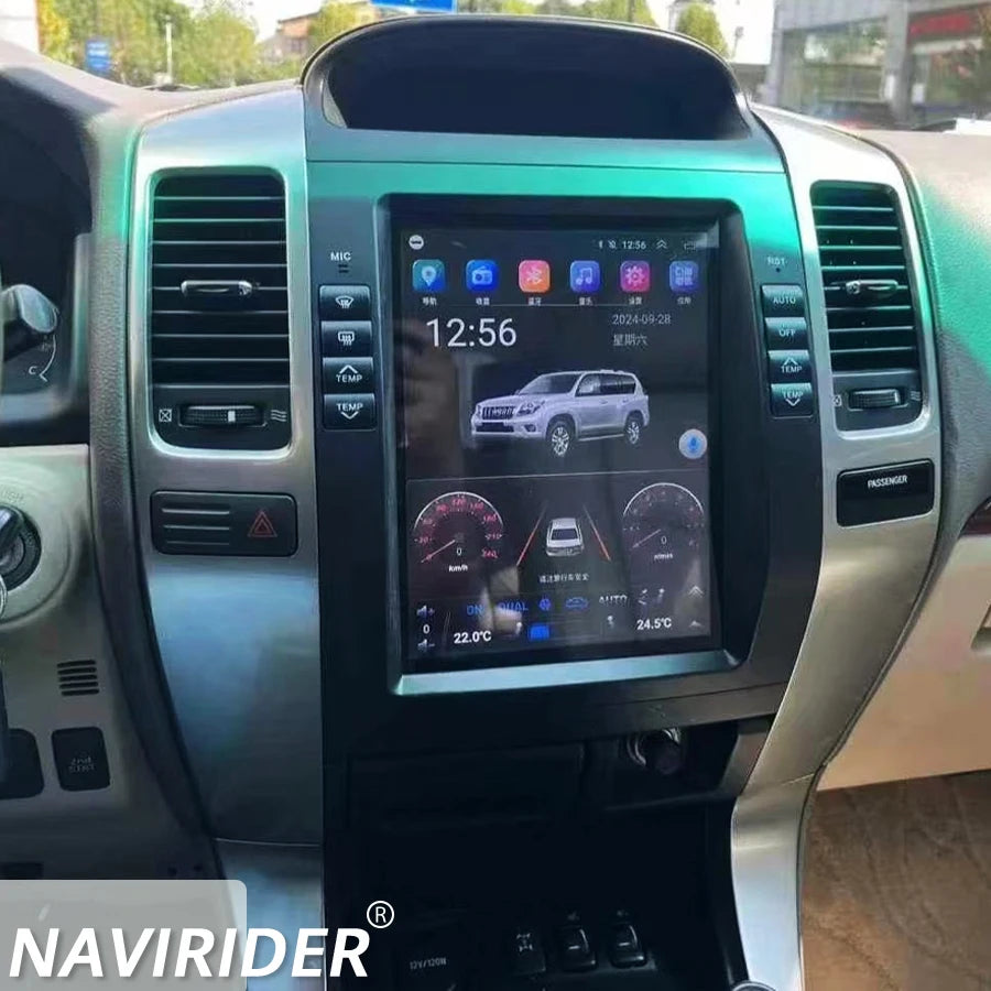 Navirider Bluetooth Car Radio For Lexus GX470 Radio For Toyota Land Cruiser 120 Prado 2002