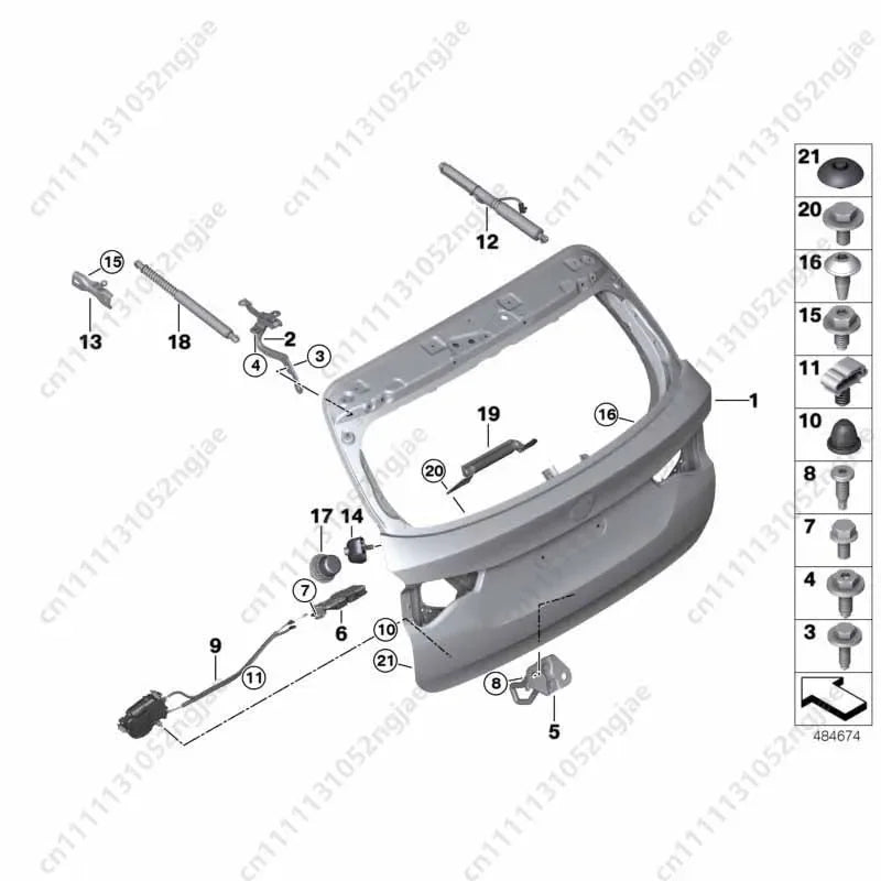 Power Lift Support For BMW X3 X3M G01 G08 F97 2017-2024 Electric Trunk Hatch Strut Rear Ta | AUTOKITSHOP
