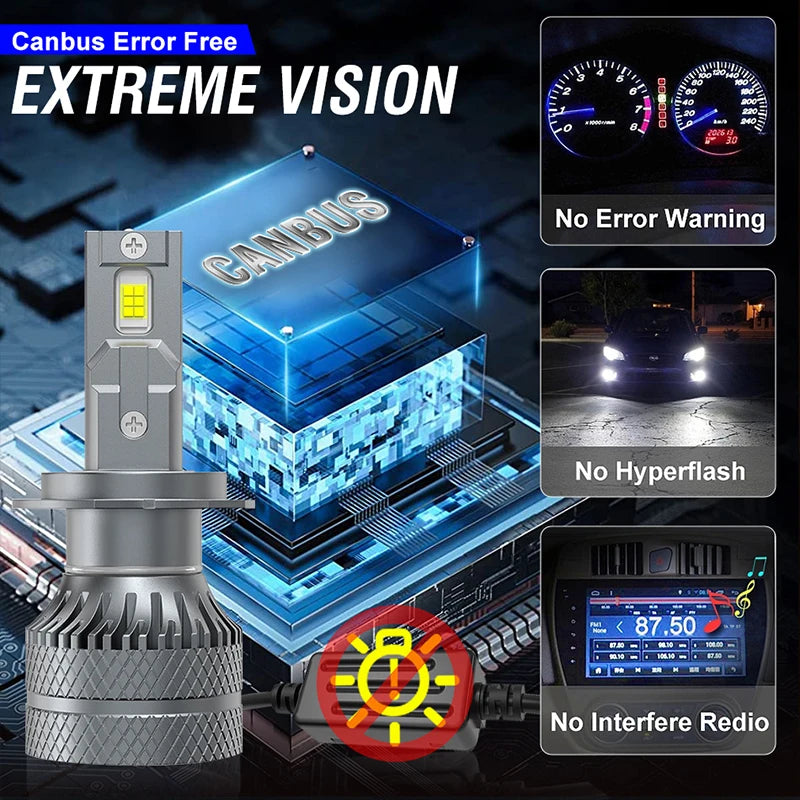 5600000LM H7 H11 LED Bulbs Headlight 5600W for Car Headlamp H4 H1 H8 H9 9005 9006 HB3 HB4