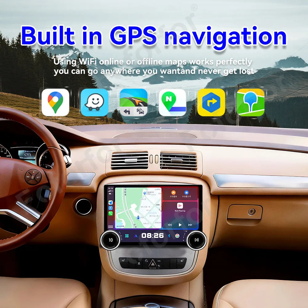 Deluxe 11.5 Inch DSP Wireless Carplay Android 15 GPS Navi Multimedia Player For Mercedes-B